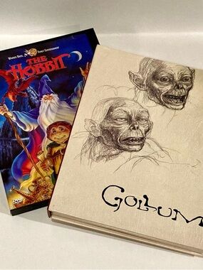 Lord of the Rings LOTR Collectible DVD Set Creating Gollum DVD/Book & The Hobbit